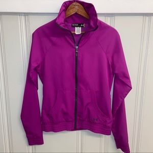 Under Armour Women’s XS Lightweight Windbreaker Orchid Purple Jacket Tennis camp